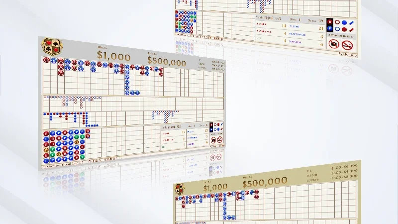 Baccarat roadmap scorecards Big Road Bead Plate diagram